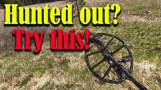 Metal detecting with the big 15 inch coil!  Ep 306 #metaldetecting #treasure #relics