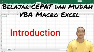 TUTORIAL VBA MACRO EXCEL Part 1: Introduction (Tab Developer, Module, Makro, Tombol, msgbox)