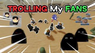 TROLLING My Fans In ROBLOX EVADE