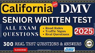 California DMV Written Test 2025 | DMV Senior Written Test 2025 | DMV Renewal For Seniors
