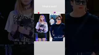 lisa and Jimin  || Which one will u choose? #bts #btsarmy #jimin #explore #lisa #blackpink