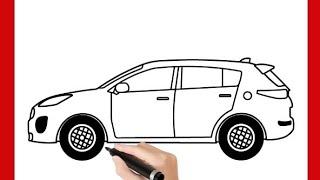 How To Draw Kia Sportage 2016