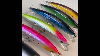 Proberos Lures Sinking Minnow 6 Color 41g MegaBass JerkBaits - DW1064