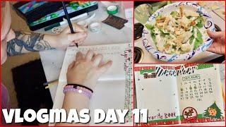 journaling + eating  | vlogmas day 11 | 2020 |