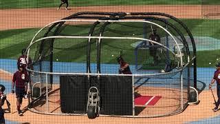 George Valera batting practice