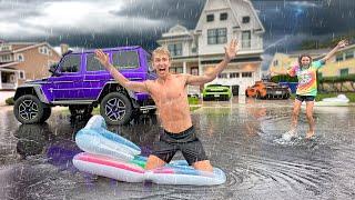 We Survived a MAJOR STORM!! *My Lamborghini Flooded*