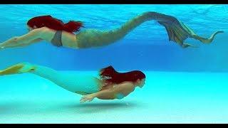 MERMAIDS SWIMMING UNDERWATER 