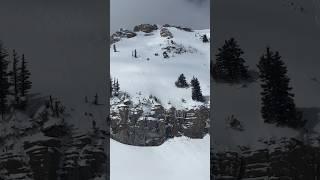 Amazing turns on an exposed face #skiing #jacksonhole
