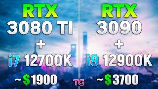 RTX 3080 Ti + i7 12700K vs RTX 3090 + i9 12900K - Why Pay More?