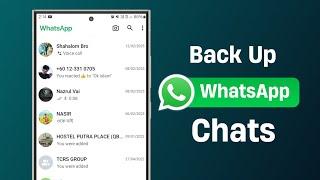 How To Backup Whatsapp Chats | Whatsapp Chat Backup #shorts #whatsapp