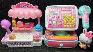 Pink Rabbit Ice Cream Store Cash Register Set Satisfying with Unboxing Toys Collection ASMR #466