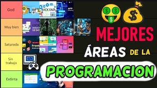 MEJORES y PEORES Áreas de la PROGRAMACION¡Trabajo & Demanda! [TIERLIST]