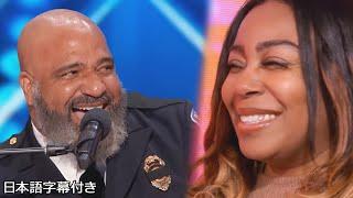 "Thinking Out Loud” Police Officer Mervin Mayo sings to his wife on the big stage! | AGT 2024