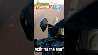 RC200 vs R15V3 drag race  #ramrajrider #r15v3 #race #ktm