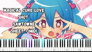 MAGICAL CURE LOVE SHOT / SAWTOWNE SHEET + MIDI PIANO TUTORIAL SHEET + MIDI #piano