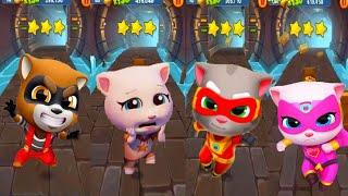 Talking tom gold  run Говорящий Том бег за золотом vs Сабвей серф и Леди Баг