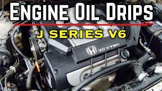 FIX Common Oil Leaks Drips Honda Accord V6 J Series Odyssey Pilot Ridgeline MDX TL CL Rear Main Seal