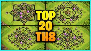 New Best Th8 base link War/Farming Base (Top20) With Link in Clash of Clans - best base th 8 defense