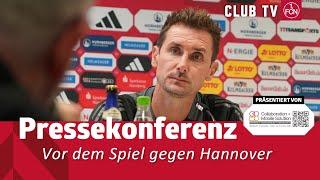 RE-LIVE: Die PK vor dem Spiel gegen Hannover