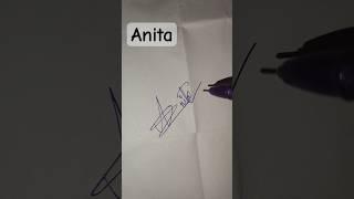 scan signature of Anita 19/06/25 #signature #handwriting #creative #artandcraft #calligraphy#drawing