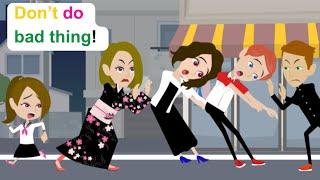 Ella's stormy trip in Japan - English Funny Animated Story - Ella English