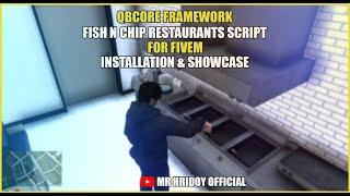 QBCore Fish N Chip Restaurants Script | For Fivem | Installation and Showcase 2024