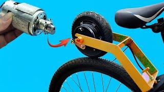 Neither NASA nor CHINESES have thought of this before! Turn a bicycle into a simple electric bicycle