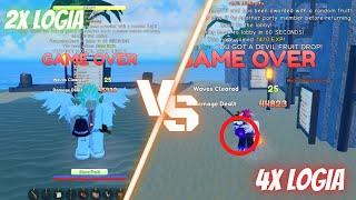 [GPO] 25 dungeons 2x Logia vs 25 dungeons 4x Logia