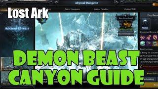 [Lost Ark] Demon Beast Canyon Abyssal Dungeon Guide (1st 340 Gear Score Dungeon)