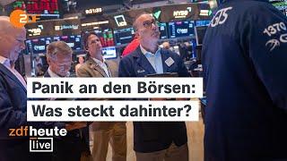 Weltweit brechen besonders Tech-Aktien und Krypto ein. Was sind die Folgen? | ZDFheute live