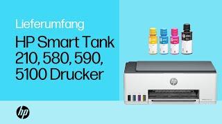 Auspacken und Einrichten | HP Smart Tank 210 580 590 5100 Drucker | HP Support