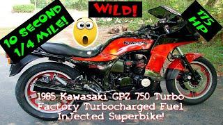 1985 GPZ-750 Turbo 175 PS Kawasaki WIEDERHERGESTELLT 80's Classic Superbike! Start & Walkaround (HD)