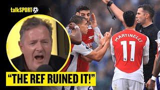 Piers Morgan TEARS INTO Man City & Ref Michael Oliver After 'PREPOSTEROUS' Call To Send Off Trossard