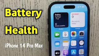 How To Check Battery Health in iPhone 14 Pro Max