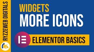 Elementor Add More Icons To Icon Widget