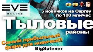 Тыловые районы новичкам!от 100  млн ISK час EVE Online. Обучение