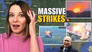 MASSIVE STRIKES ON RUSSIAN MILITARY BASES: TAMBOV, ENGELS, KURSK Vlog 1071: War in Ukraine