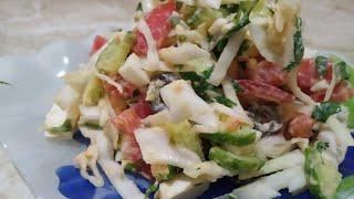 #салаты #salat BAHORIY SALAT. САЛАТ ВЕСНА. ВКУСНЫЕ РЕЦЕПТЫ/MAZALI PISHIRIQLAR