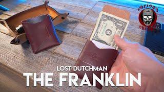 A handmade leather wallet with no stitches - The Franklin by Lost Dutchman!