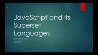 Javascript Superset Languages