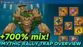 Mythic Rally Trap Full account Overview. +700% mix! Lords Mobile