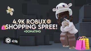 4.9K ROBUX SHOPPING SPREE !! (clothes, accs, limiteds, donating!) 