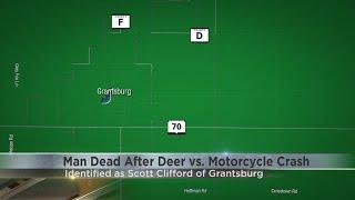 Burnett County man dead after hitting deer with motorcycle