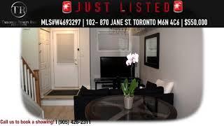 JUST LISTED!! 870 Jane St. Toronto, ON. $550,000 SMYTH PARK