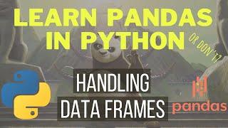 Pandas DataFrame Tutorial - [HANDLING ROWS, COLUMNS AND INDEX]