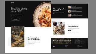 Responsive Restaurant Website Using HTML CSS and JavaScript