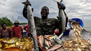 our most successful catch of fish and lobster big up our subscribers who came and support us