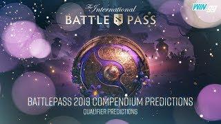 TI9 Battle Pass Qualifier Predictions for Compendium DOTA 2