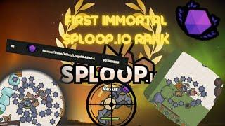 Sploop.io - First Immortal Rank Ever - Last Rank Reached !!!