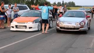 Toyota Levin 4a-ge 5 MT VS Toyota Celica 3s-ge 2.0 190 hp 5 mt (Levin win)